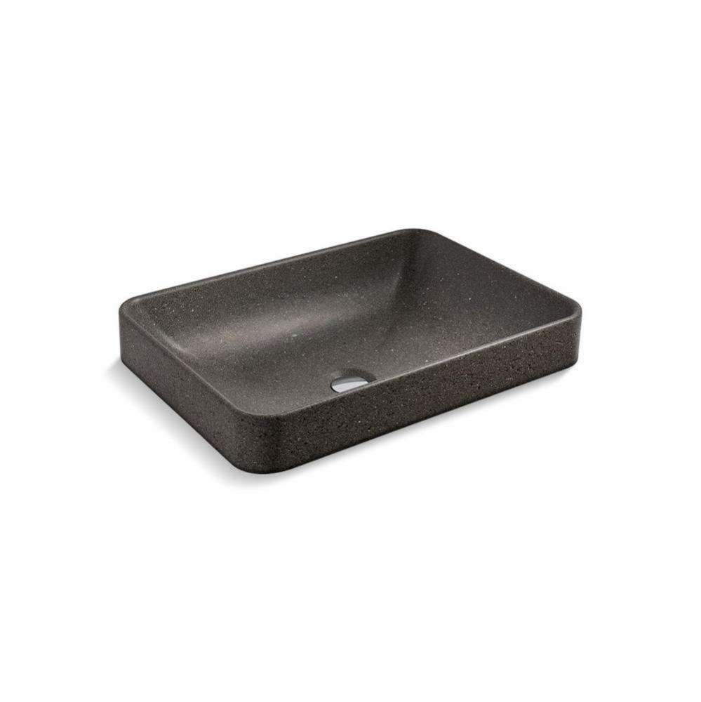 WasteLAB® Vox® 23'' rectangular vessel bathroom sink, no overflow