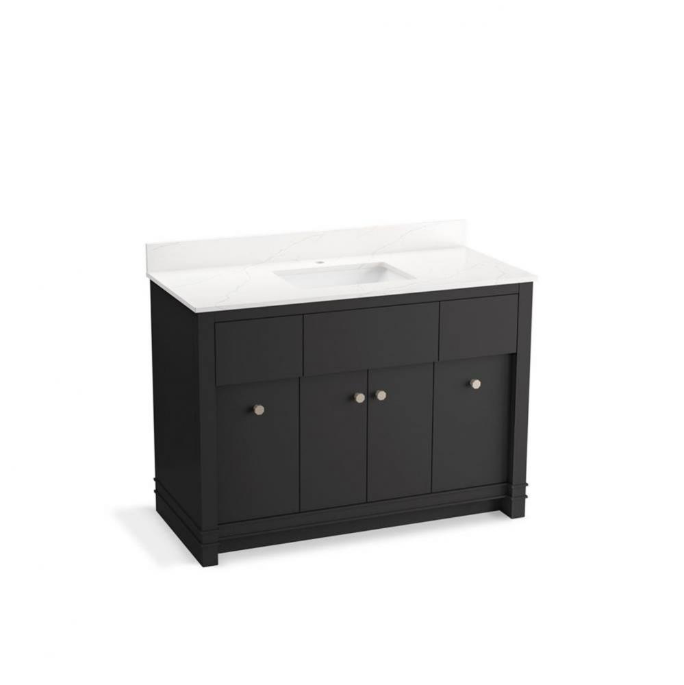 Alouette™ 48'' bathroom vanity cabinet with sink and quartz top