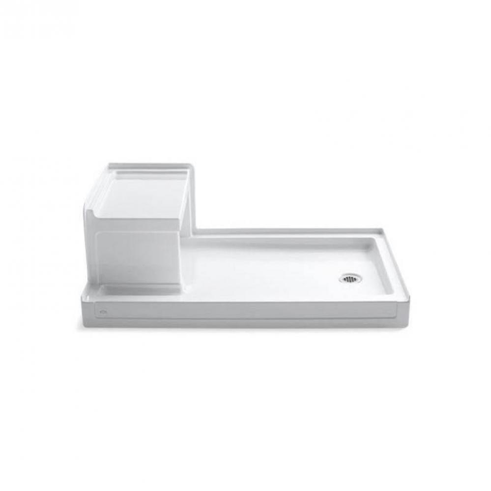 Tresham® 60'' x 36'' alcove shower base, right drain