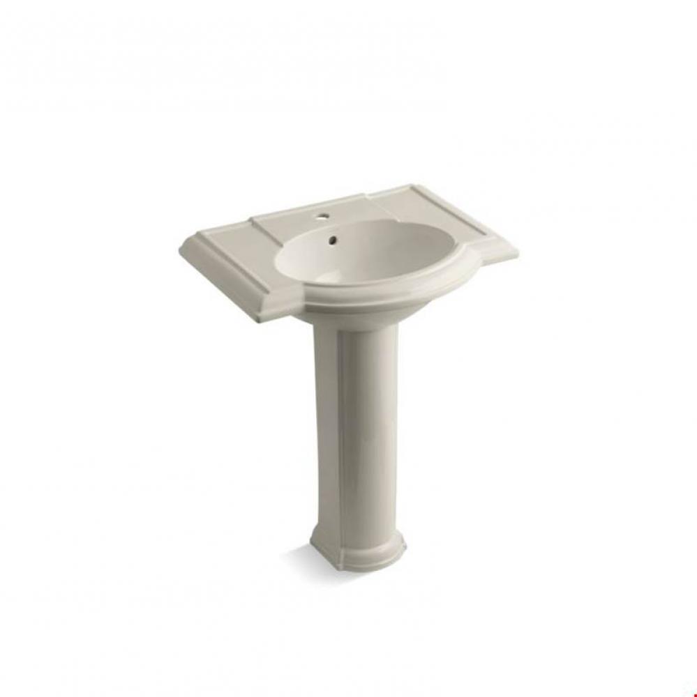 Devonshire® 27'' pedestal bathroom sink with single faucet hole