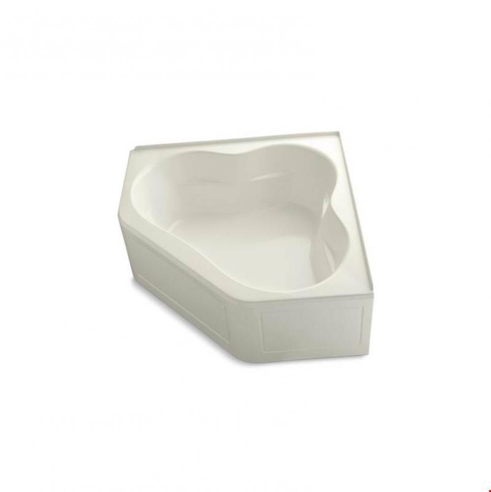 Tercet® 60'' x 60'' bath with integral apron and integral flange and cent