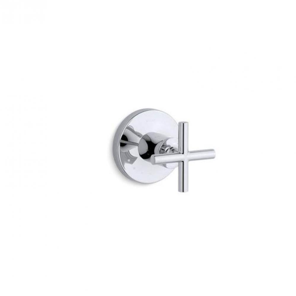 Purist® MasterShower® volume control valve trim with cross handle