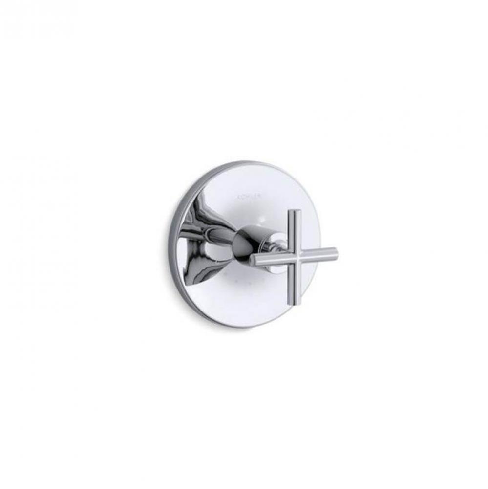 Purist® MasterShower® temperature control valve trim with cross handle