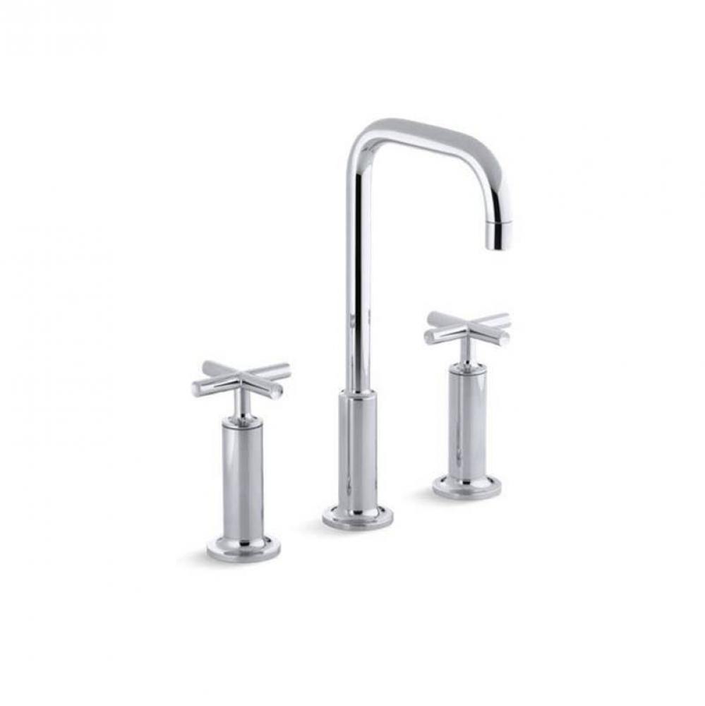 Purist® Widespread bathroom sink faucet with Cross handles, 1.2 gpm