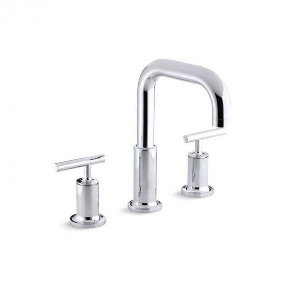 Purist® Deck-mount bath faucet trim with Lever handles