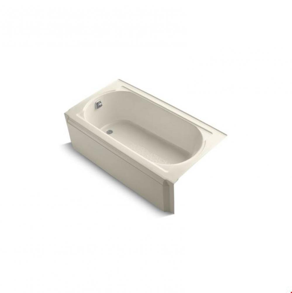 Memoirs® 60'' x 33-3/4'' alcove bath with left-hand drain