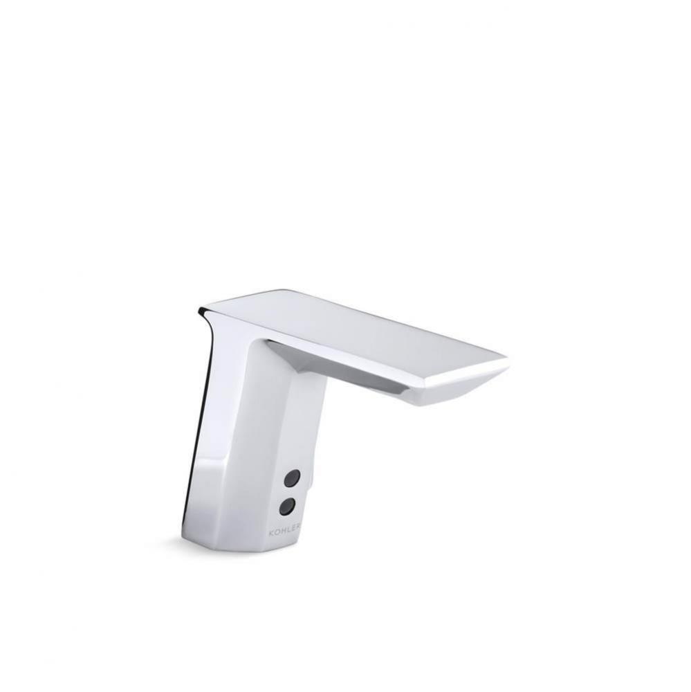 Geometric Touchless single-hole lavatory faucet with Insight™ sensor technology and temperature