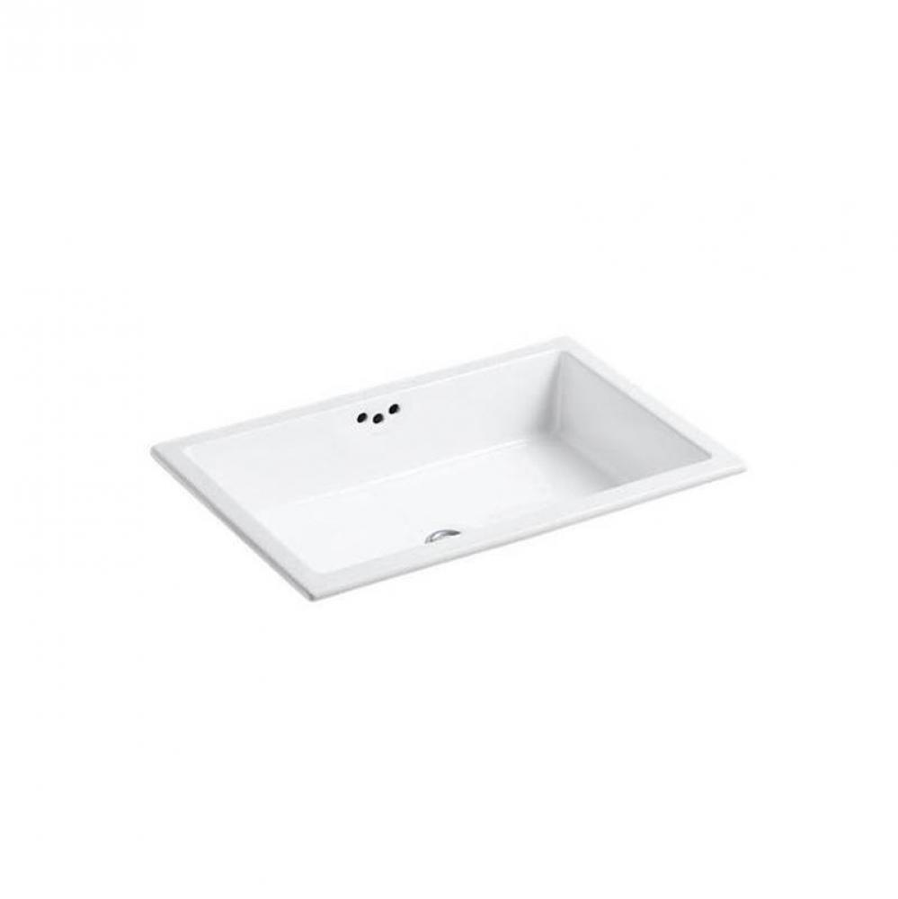 Kathryn® 24'' rectangular undermount bathroom sink with glazed underside