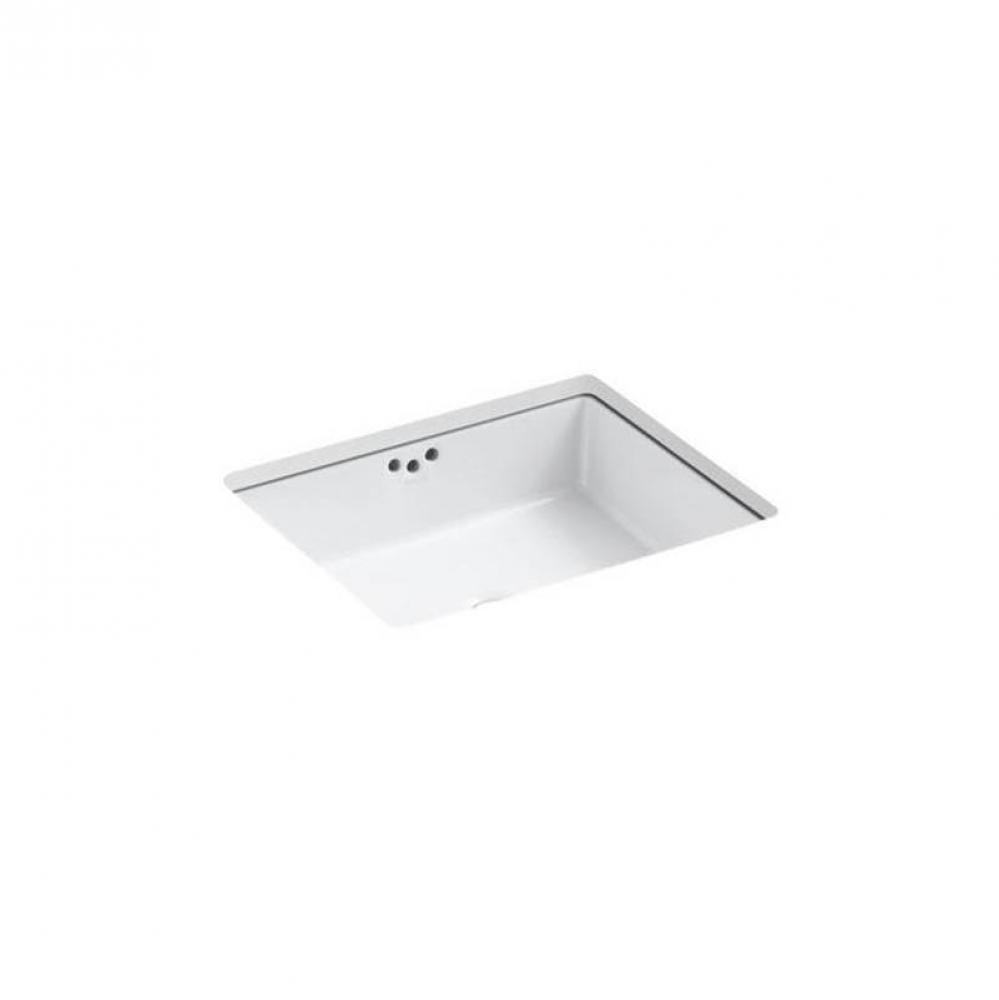 Kathryn® 19-3/4'' rectangular undermount bathroom sink with glazed underside