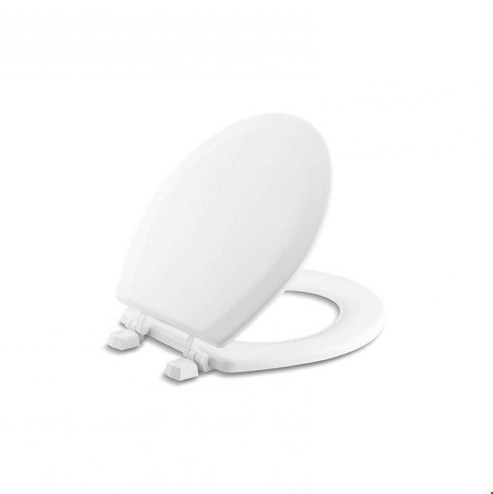 Triko™ round-front toilet seat with plastic hinges