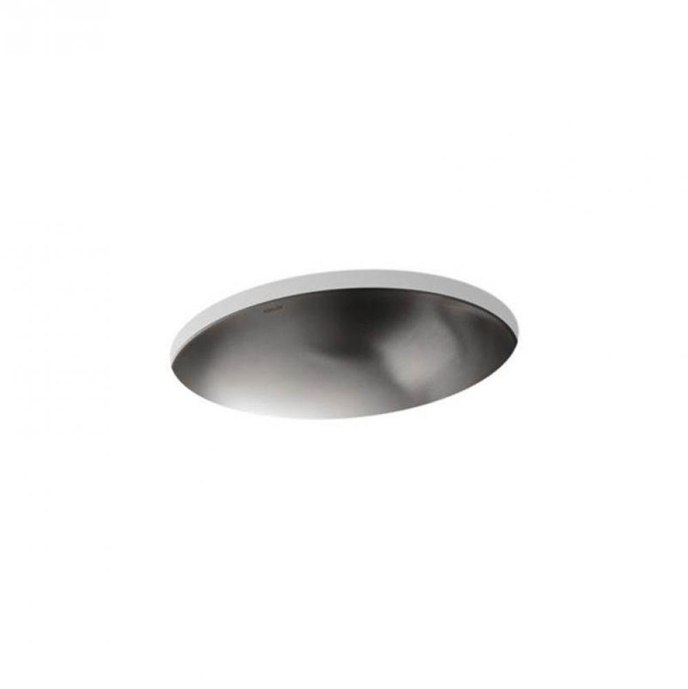 Bachata® 20'' oval drop-in/undermount bathroom sink, no overflow