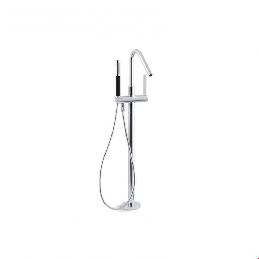 Stillness® floor-mount bath filler trim with handshower