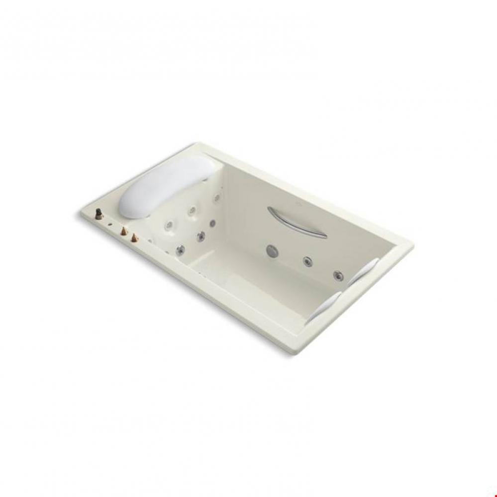 RiverBath® 75'' x 45'' drop-in whirlpool with integral fill, chromatherap