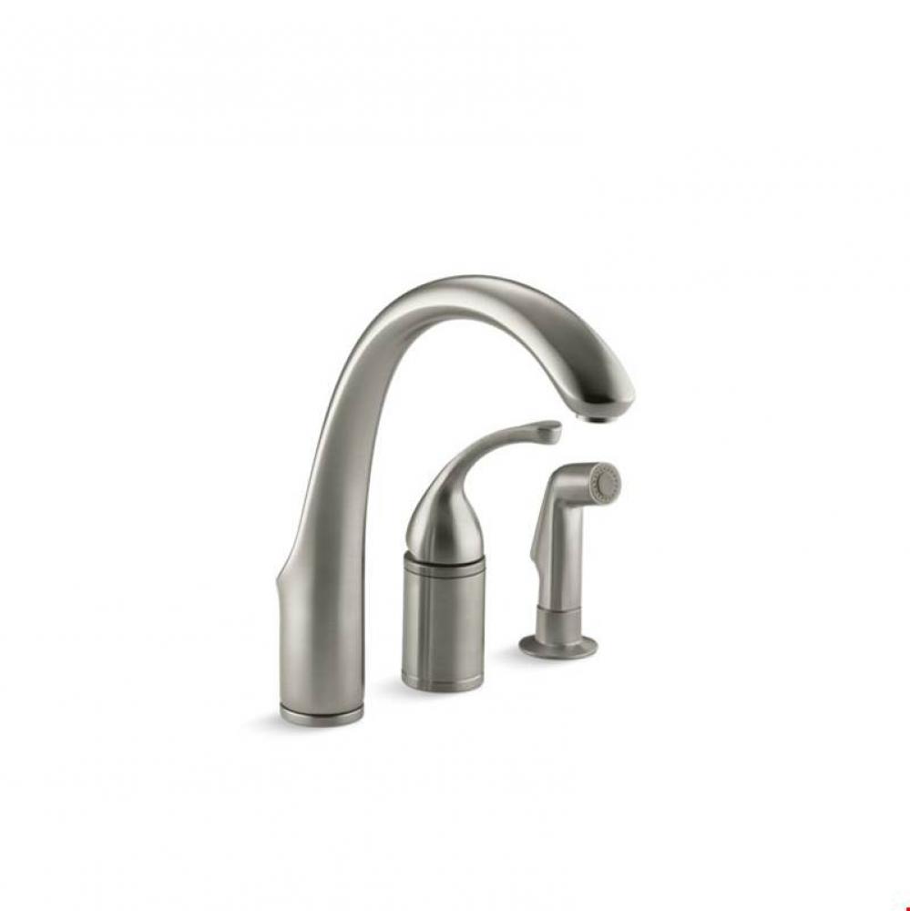 Forte® 3-hole remote valve kitchen sink faucet with 9'' spout with matching finish