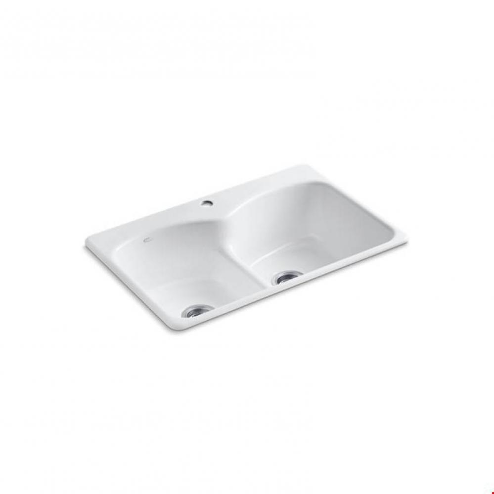 Langlade® 33'' x 22'' x 9-5/8'' top-mount Smart Divide® do