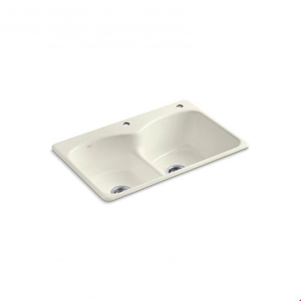 Langlade® 33'' x 22'' x 9-5/8'' top-mount Smart Divide® do