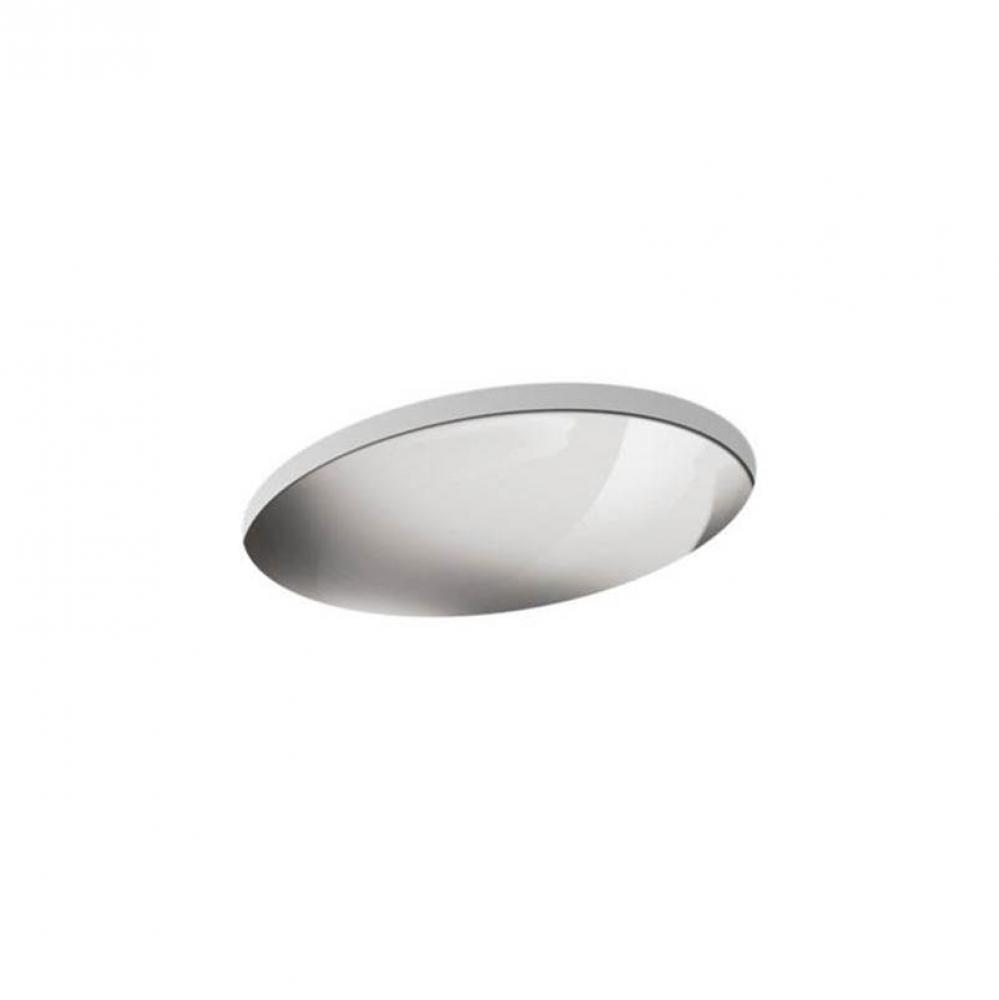 Rhythm® 23-1/4'' oval undermount bathroom sink, no overflow