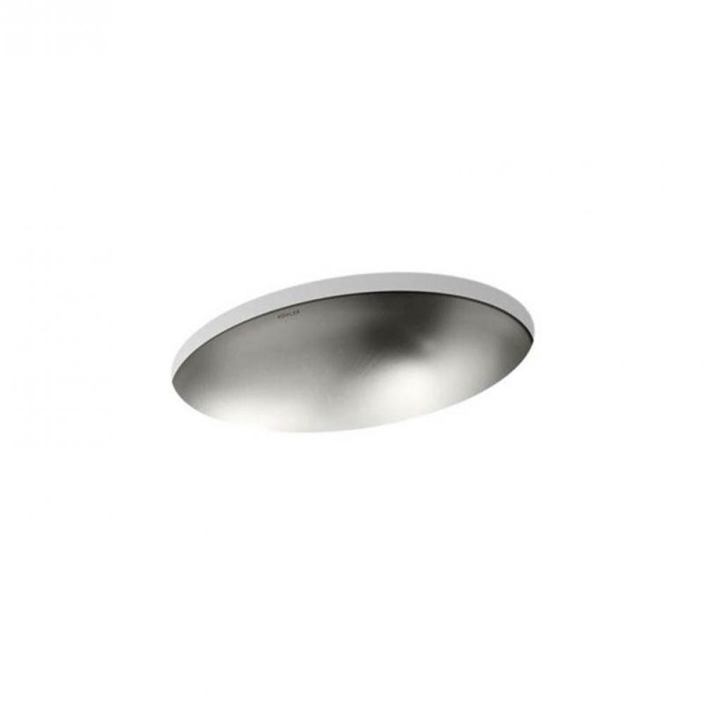 Rhythm® 23-1/4'' oval undermount bathroom sink, no overflow