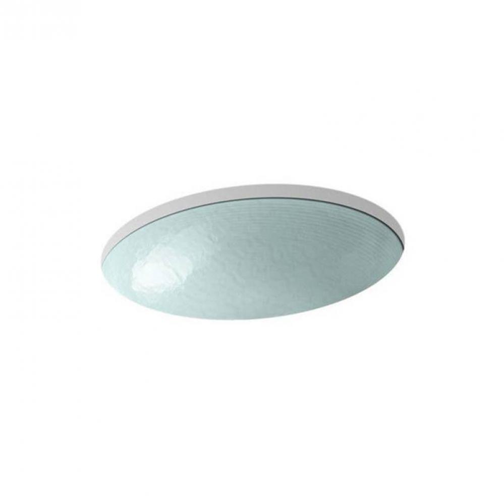 Whist® 19'' oval wall-mount/undermount bathroom sink, no overflow