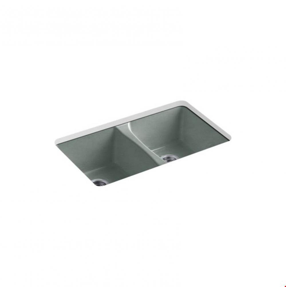 Deerfield® 33'' x 22'' x 9-5/8'' Undermount double-equal kitche