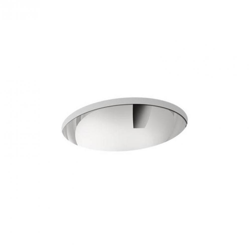 Bachata® 20'' oval drop-in/undermount bathroom sink, no overflow