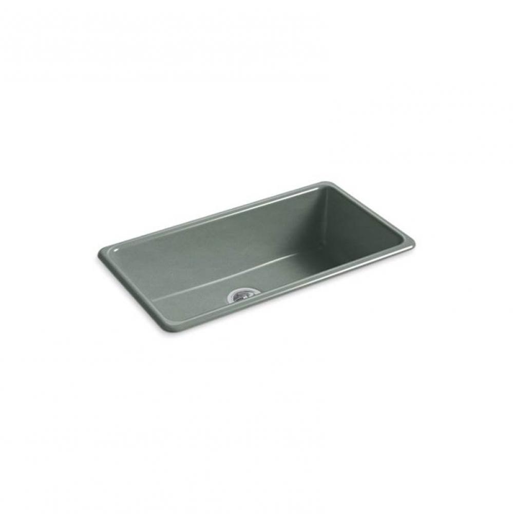 Iron/Tones 33 in. Top-/Undermount Single-Bowl Kitchen Sink