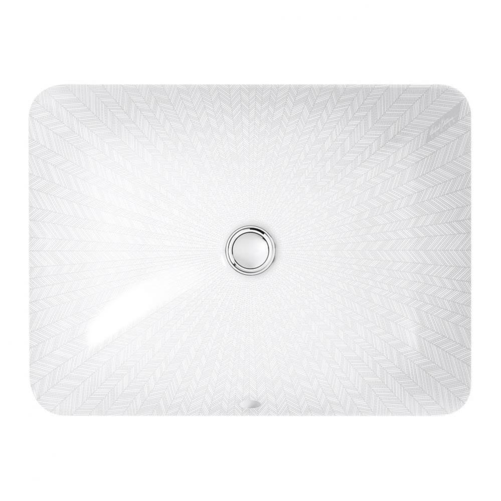 Sartorial™ Herringbone Caxton® 20'' rectangular undermount vessel bathroom sink