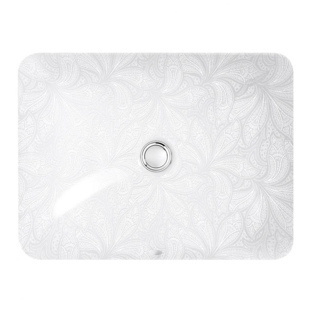 Sartorial™ Paisley Caxton® 20'' rectangular undermount bathroom sink