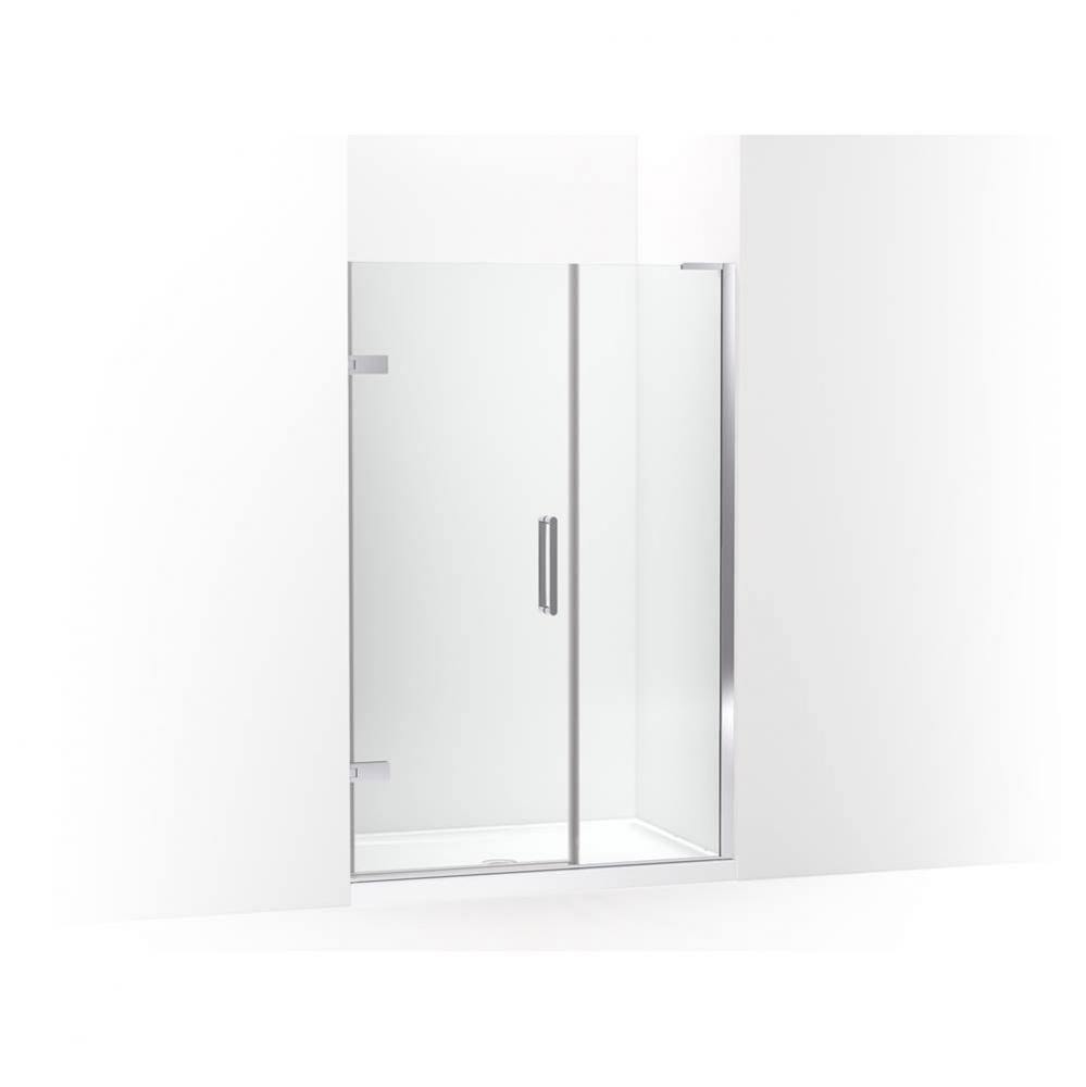 Composed® Frameless pivot shower door, 71-3/4'' H x 45-1/4 - 46'' W, with