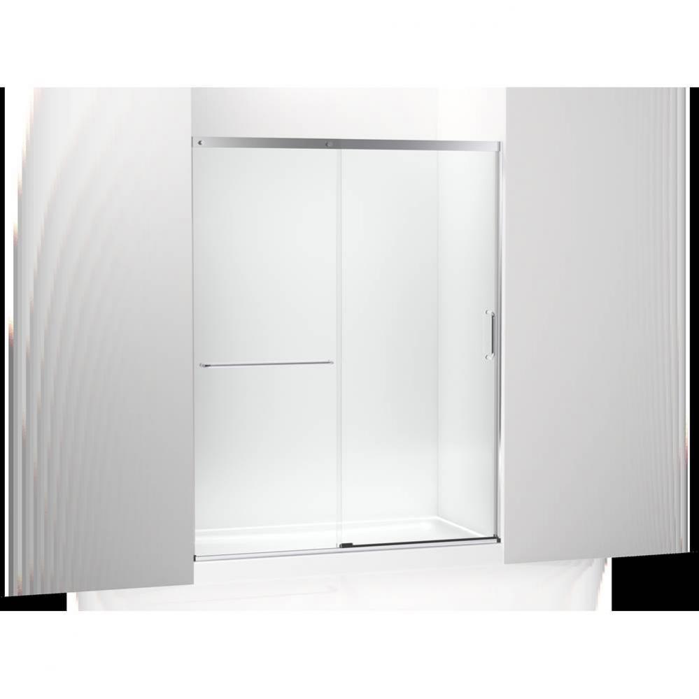 Elate® Tall 75-1/2'' H sliding shower door with 5/16''-thick glass