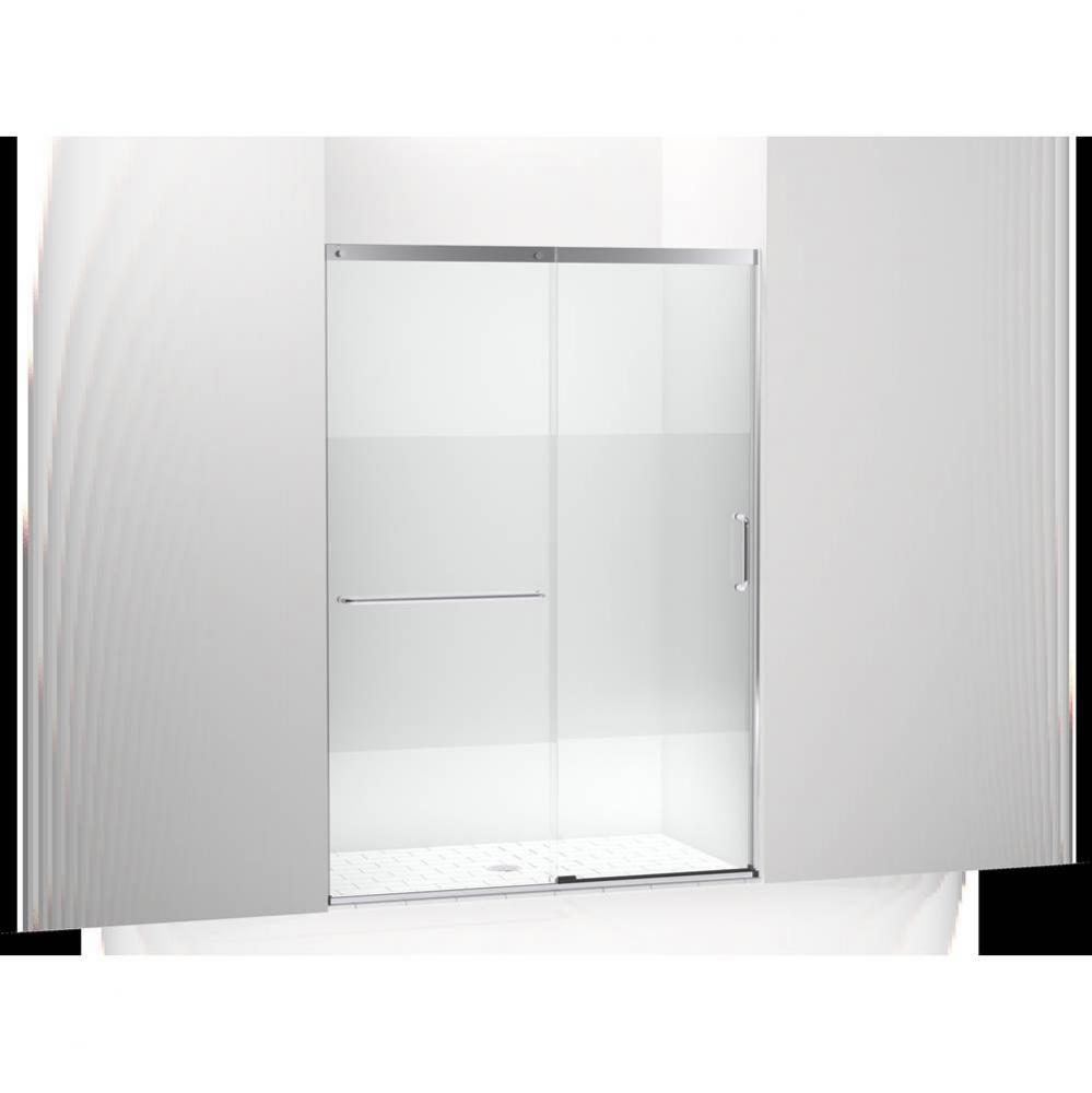 Elate® Sliding shower door, 75-1/2'' H x 50-1/4 - 53-5/8'' W, with heavy