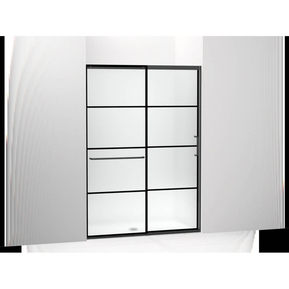 Elate® Sliding shower door, 75-1/2'' H x 50-1/4 - 53-5/8'' W, with heavy