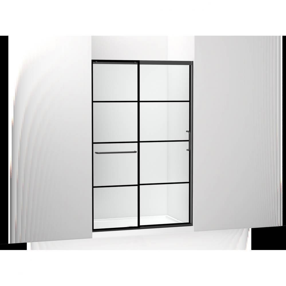 Elate® Sliding shower door, 75-1/2'' H x 44-1/4 - 47-5/8'' W, with heavy