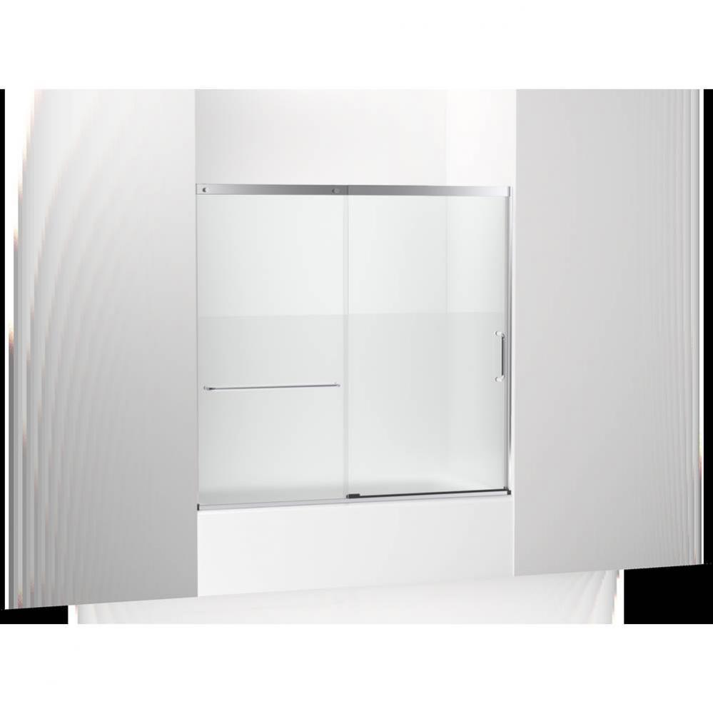 Elate® Sliding bath door, 56-3/4'' H x 56-1/4 - 59-5/8'' W with heavy 5/1