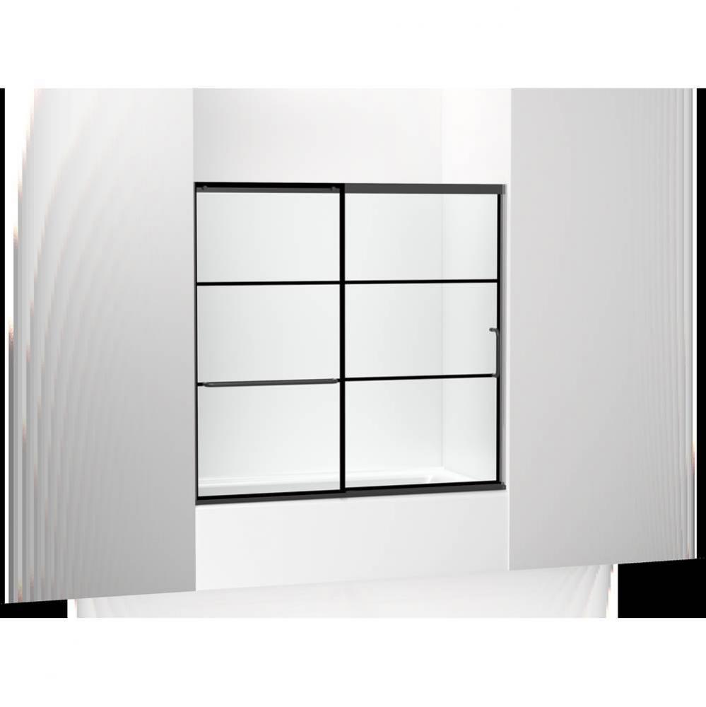 Elate® Sliding bath door, 56-3/4'' H x 56-1/4 - 59-5/8'' W, with 1/4&apos