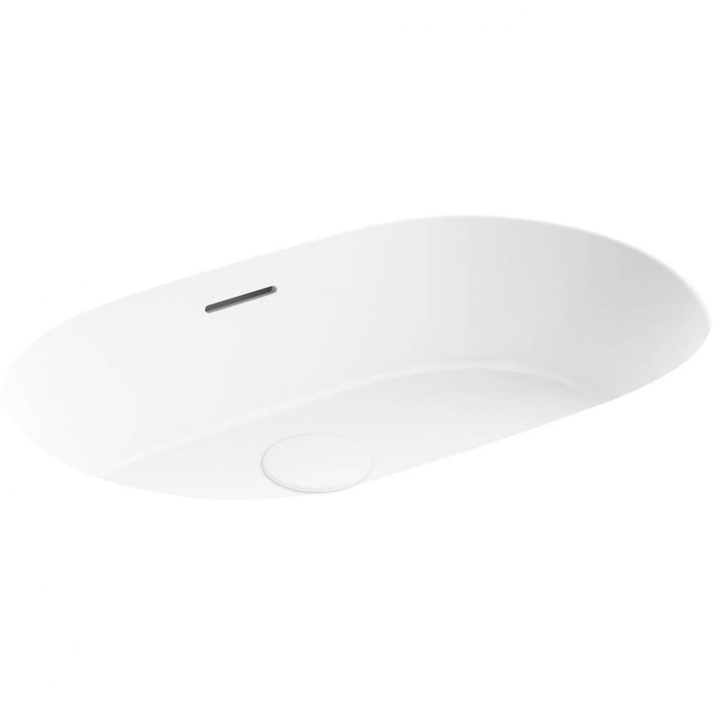 Brazn® 24-1/4'' oval undermount bathroom sink