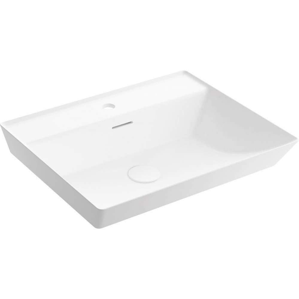 Brazn® 23'' rectangular vessel bathroom sink