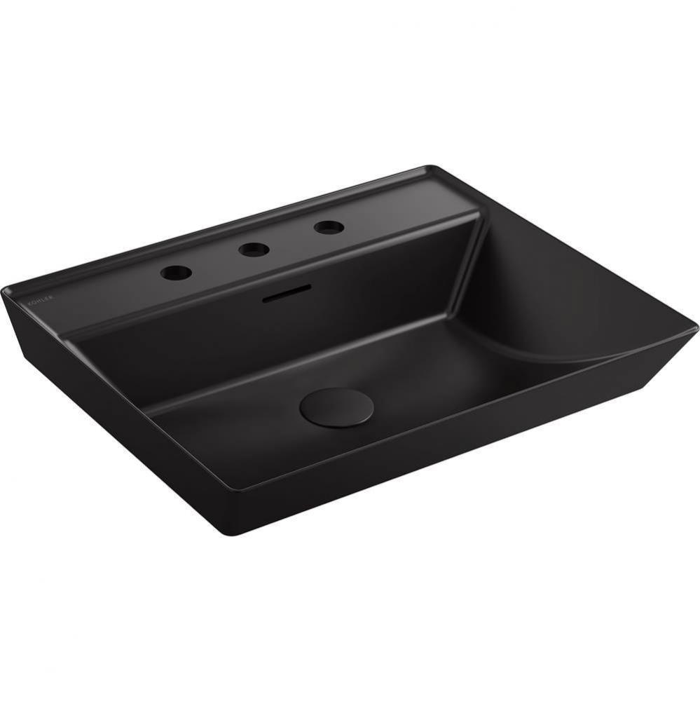 Brazn® 23'' rectangular vessel bathroom sink