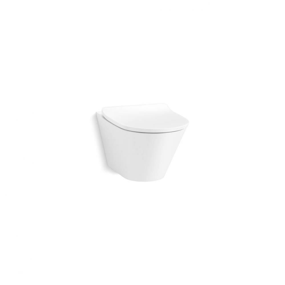 Brazn® Wall-hung round-front toilet, dual-flush