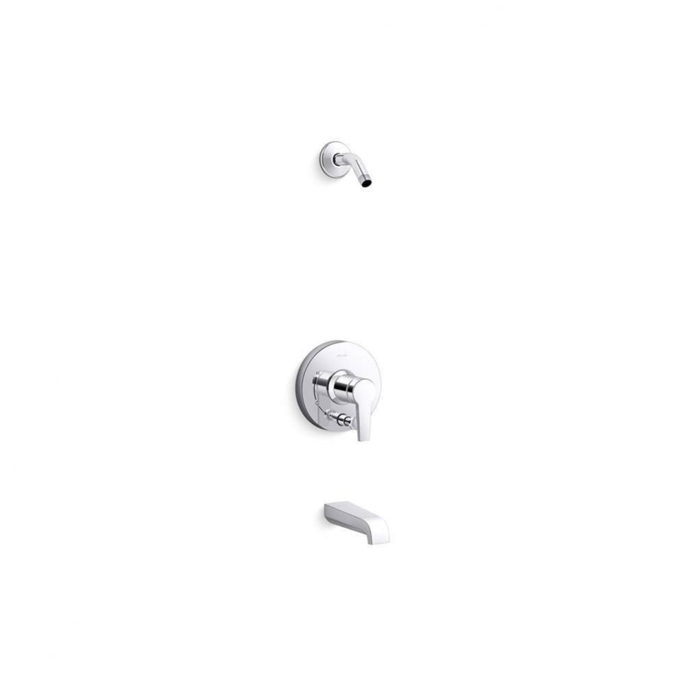 Pitch® Rite-Temp® bath and shower trim kit with push-button diverter, without showerhead