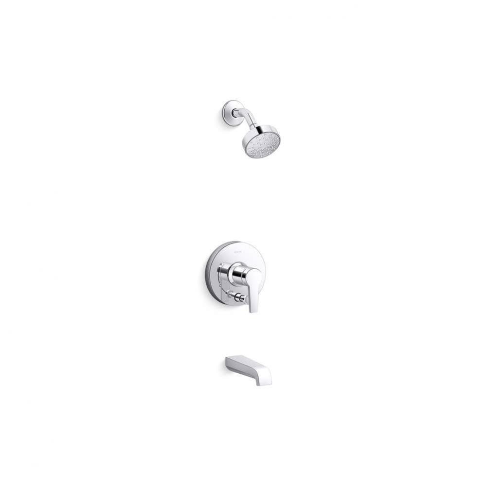 Pitch® Rite-Temp® bath and shower trim kit with push-button diverter, 1.75 gpm