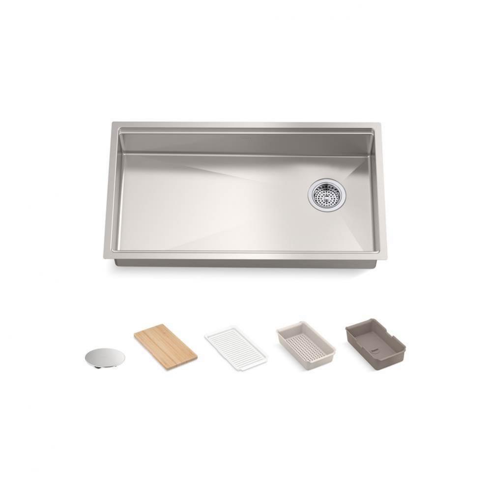 Strive® 32'' undermount single-bowl workstation kitchen sink