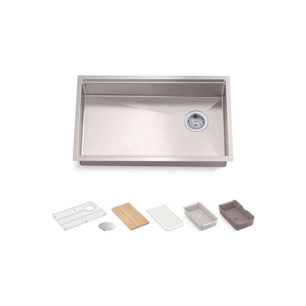 Strive® 29'' undermount single-bowl workstation kitchen sink