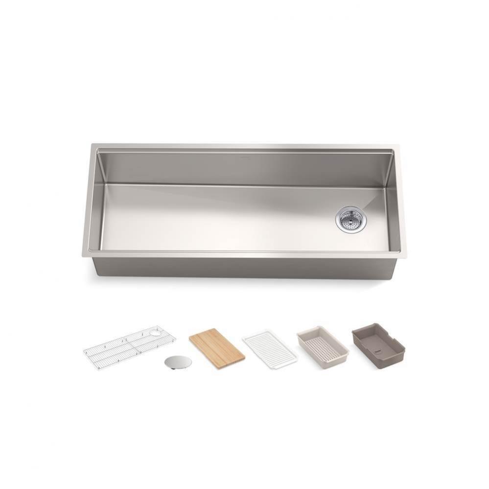 Strive® 44'' undermount single-bowl workstation kitchen sink