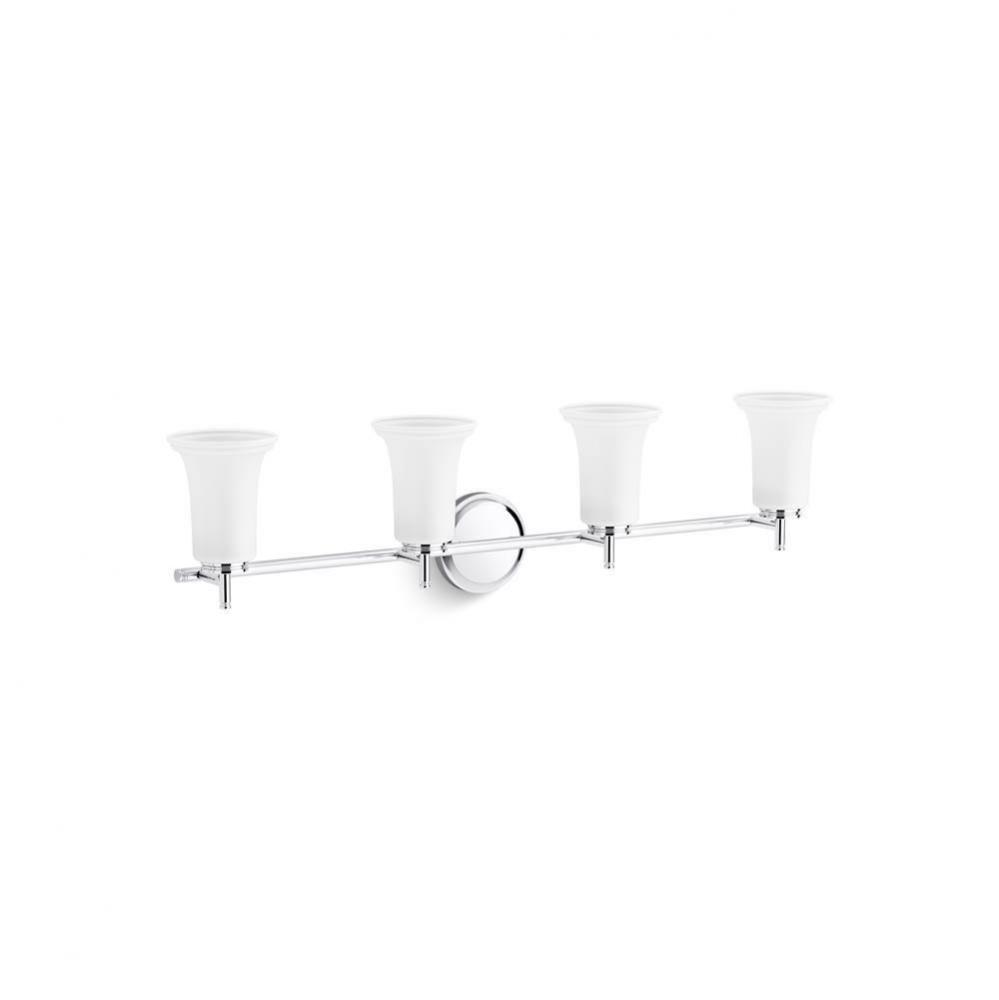 Bellera® Four-light sconce with frosted shades