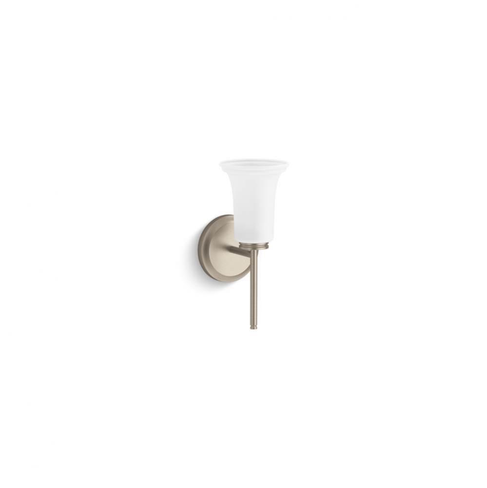 Bellera® One-light sconce with frosted shade