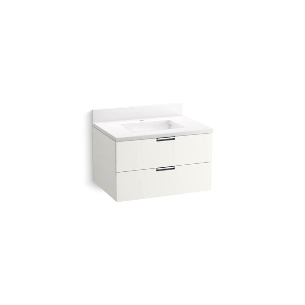 Maxstow™ 30'' wall-hung bathroom vanity cabinet with sink and quartz top