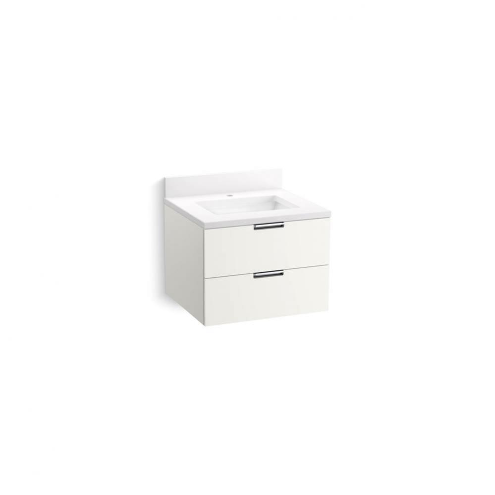 Maxstow™ 24'' wall-hung bathroom vanity cabinet with sink and quartz top