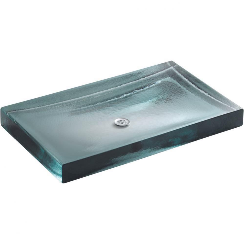 Antilia® 28-3/4'' rectangular vessel bathroom sink, no overflow