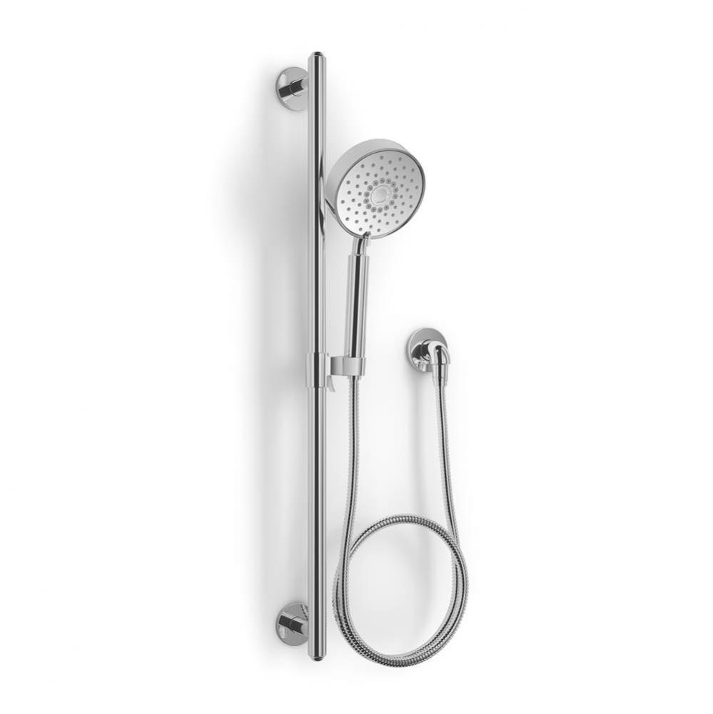 KOHLER Purist, Component, Tempered Polished Chrome Handshower Slidebar Kit